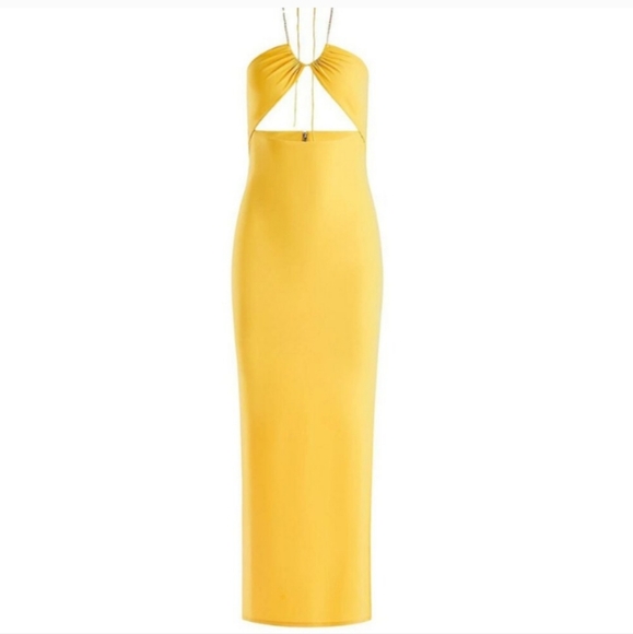 Alice and Olivia Sariya Chain Halter Dress - Picture 3 of 6